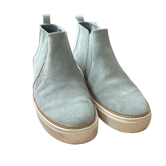 Toms blue gray suede slip on sneakers-Size 10 - Picture 2 of 6